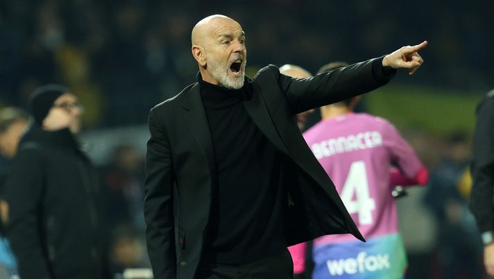 Stefano Pioli (allenatore AC Milan), qui durante Frosinone-Milan 2-3 (Serie A 2023-2024) | News (Getty Images) Stefano Pioli AC Milan Frosinone-Milan 2-3 Serie A 2023-2024