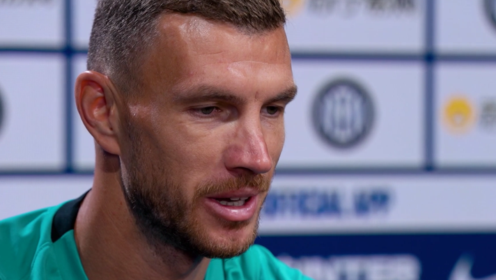 Dzeko: “Posso dare tanto all’Inter. Inzaghi perfetto, contento sia rimasto Lautaro” 