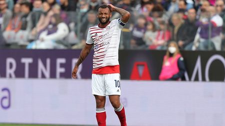 FLORENCE, ITALY - OCTOBER 24: Joao Pedro of Cagliari Calcio reacts during the Serie A match between ACF Fiorentina and Cagliari Calcio at Stadio Artemio Franchi on October 24, 2021 in Florence, Italy. (Photo by Gabriele Maltinti/Getty Images) FLORENCE, ITALY - OCTOBER 24: Joao Pedro of Cagliari Calcio reacts during the Serie A match between ACF Fiorentina and Cagliari Calcio at Stadio Artemio Franchi on October 24, 2021 in Florence, Italy. (Photo by Gabriele Maltinti/Getty Images)