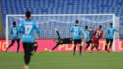 Serie A, Pellegrini regala la vittoria alla Roma: lo Spezia si arrende nel recupero