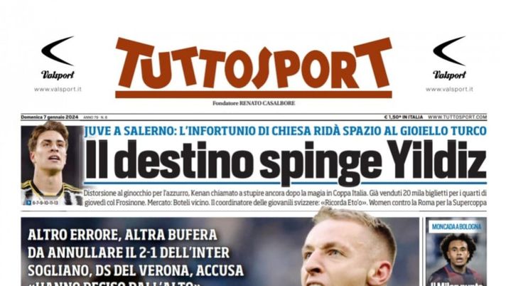 EDICOLA – Tuttosport, rosicata potentissima. Titolo veramente imbarazzante - immagine 1