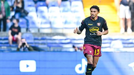 GENOA, ITALY - APRIL 16: José Ederson of Salernitana celebrates after scoring a goal during the Serie A match between UC Sampdoria and US Salernitana at Stadio Luigi Ferraris on April 16, 2022 in Genoa, Italy. (Photo by Getty Images)