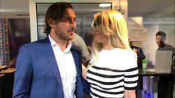 Wanda, foto con Totti nell’intervallo di Inter-Roma: “Parlato di una conoscenza comune”