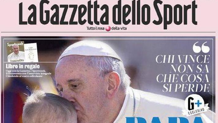 La prima pagina della Gazzetta dello Sport, in edicola oggi, 2 gennaio 2021 