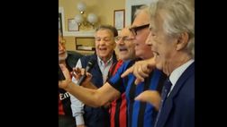 VIDEO / A Milano serata tra tifosi speciali di Inter e Milan: c’era anche Moratti