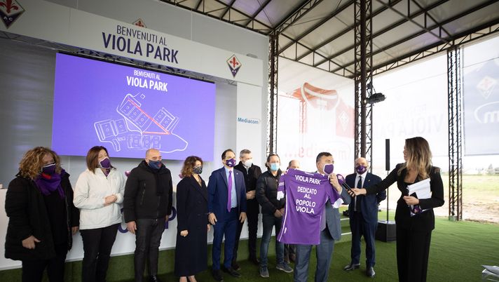 Bagno a Ripoli (FI), presentazione e piantumazione del primo ulivo al Viola Park ACF Fiorentina 2021-02-05 © Massimo Sestini 