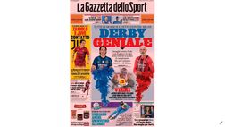 Prima Pagina, La Gazzetta dello Sport: “Derby geniale, Inzaghi contro Pioli…”