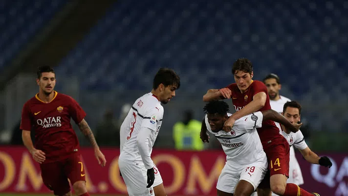 3 febbraio 2019, Roma-Milan 1-1: un'immagine del match dell'Olimpico (credits: GETTY Images)