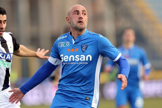 EMPOLI, ITALY - JANUARY 22: Massimo Maccarone of Empoli FC reacts during the Serie A match between Empoli FC and Udinese Calcio at Stadio Carlo Castellani on January 22, 2017 in Empoli, Italy. (Photo by Gabriele Maltinti/Getty Images) EMPOLI, ITALY - JANUARY 22: Massimo Maccarone of Empoli FC reacts during the Serie A match between Empoli FC and Udinese Calcio at Stadio Carlo Castellani on January 22, 2017 in Empoli, Italy. (Photo by Gabriele Maltinti/Getty Images)