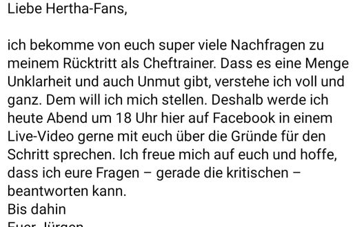 Klinsmannb ai tifosi: voglio parlare con voi e spiegarvi tutto Klinsmannb ai tifosi: voglio parlare con voi e spiegarvi tutto