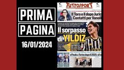 Prima pagina Tuttosport: Juventus, Yildiz scala le gerarchie di Allegri