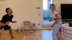 VIDEO / Lautaro e Agustina, che scambi! La coppia dà spettacolo nei palleggi