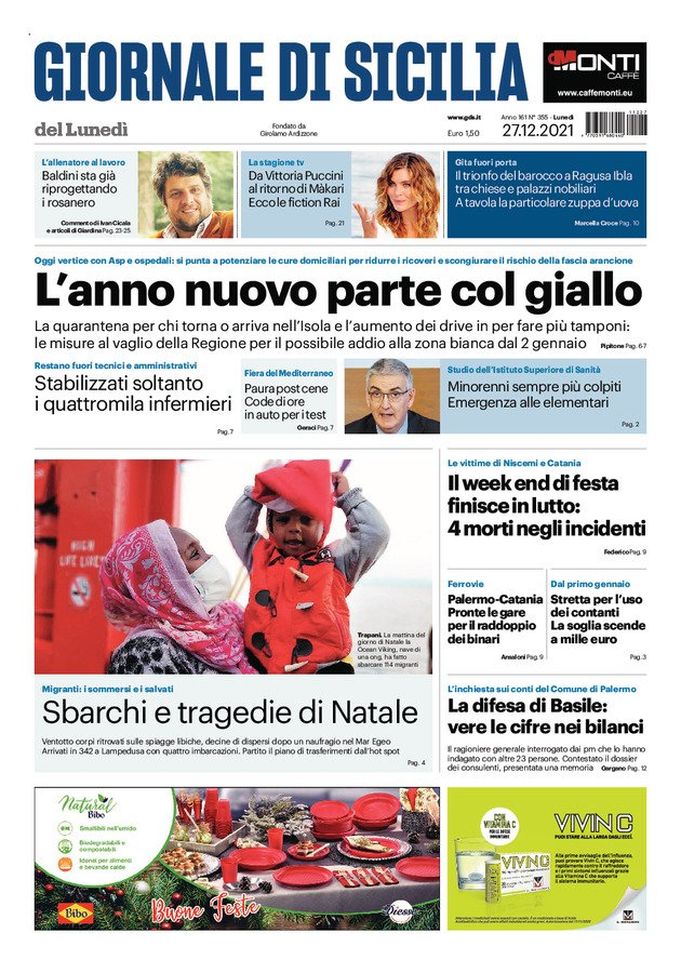 Prima Pagina, Giornale di Sicilia: “Baldini sta già riprogettando i rosanero” - immagine 1