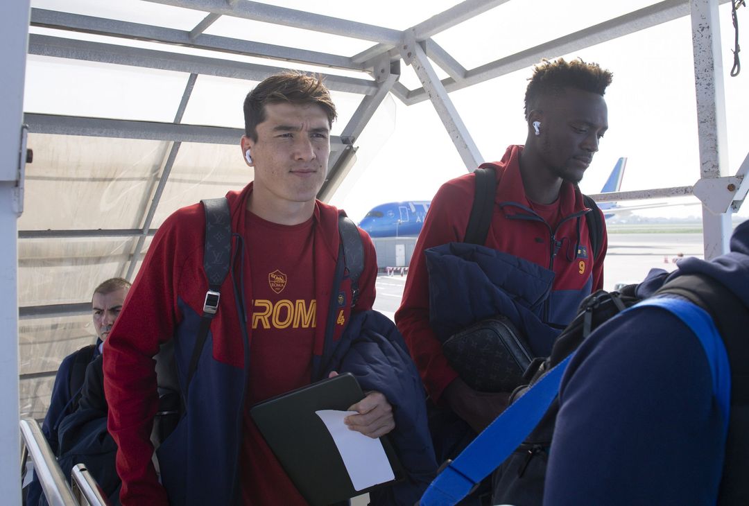 Roma in partenza per la Finlandia: domani la sfida con l’Helsinki – FOTO GALLERY - immagine 3
