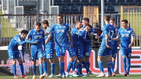 EMPOLI, ITALY - MARCH 20: Federico Di Francesco of Empoli FC celebrates after scoring a goal during the Serie A match between Empoli FC and Hellas Verona FC at Stadio Carlo Castellani on March 20, 2022 in Empoli, Italy. (Photo by Gabriele Maltinti/Getty Images) EMPOLI, ITALY - MARCH 20: Federico Di Francesco of Empoli FC celebrates after scoring a goal during the Serie A match between Empoli FC and Hellas Verona FC at Stadio Carlo Castellani on March 20, 2022 in Empoli, Italy. (Photo by Gabriele Maltinti/Getty Images)