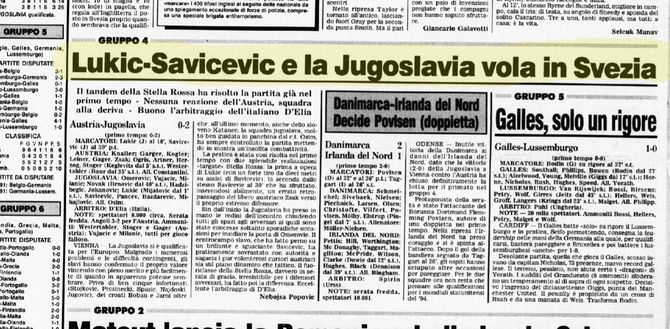 30 anni fa l’ultima volta della Jugoslavia, che oggi giocherebbe così 30 anni fa l’ultima volta della Jugoslavia, che oggi giocherebbe così - immagine 1