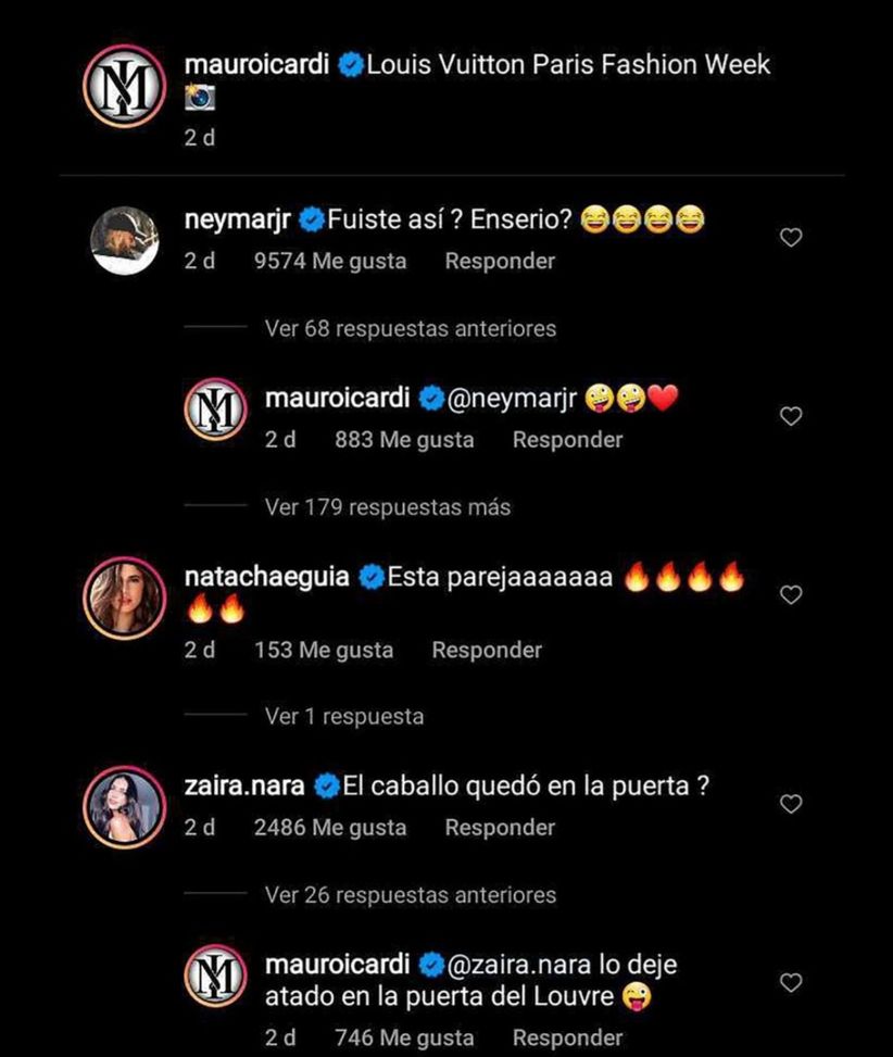“Ma eri proprio tu?”…Neymar prende in giro Mauro Icardi per il look alla sfilata di Vuitton- immagine 2