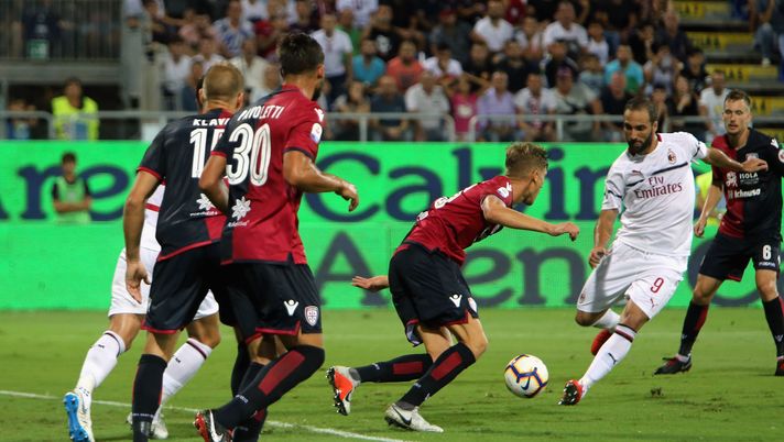 Gonzalo Higuain, centravanti del Milan, Getty Images