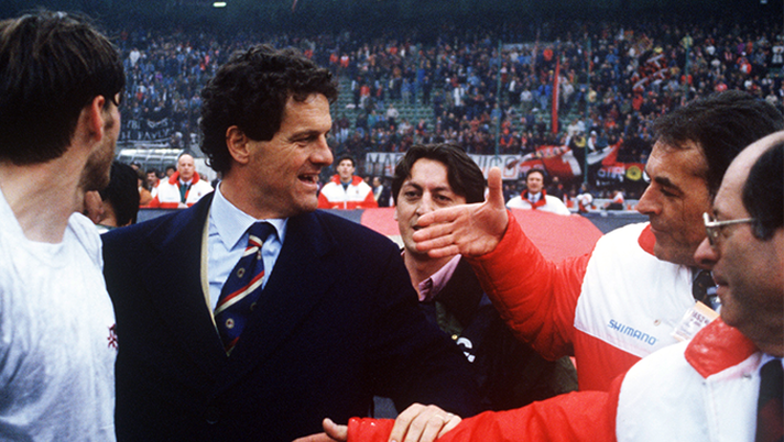 Fabio Capello con il Milan nella stagione 1993-1994 (credits: acmilan.com) 