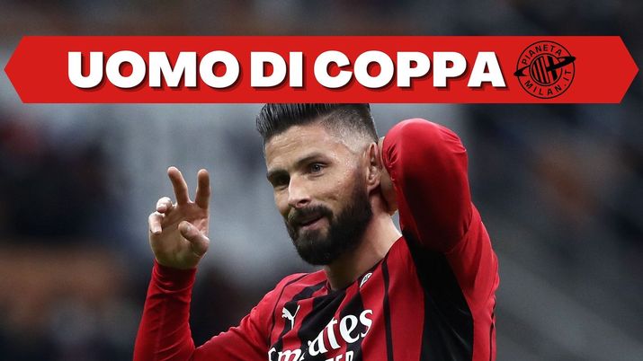 Olivier Giroud (attaccante AC Milan), giocherà titolare in Milan-Genoa di Coppa Italia di questa sera a 'San Siro' | News (Getty Images) Olivier Giroud AC Milan