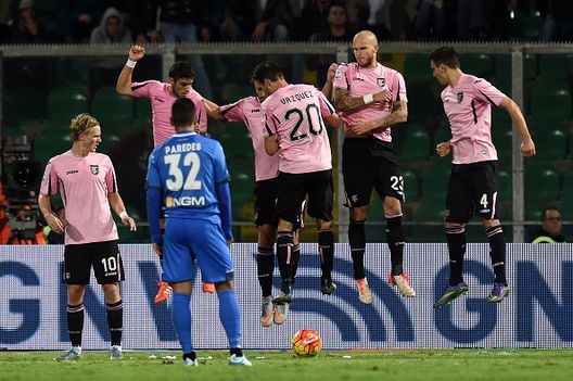 Saponara in gol durante Palermo-Empoli Saponara in gol durante Palermo-Empoli