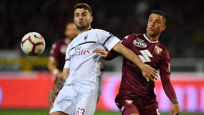 Armando Izzo e Patrick Cutrone in Torino-Milan, Getty Images