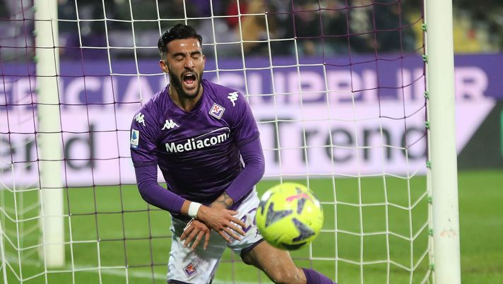 FLORENCE, ITALY - JANUARY 21: Nicolas Gonzalez of ACF Fiorentina reacts during the Serie A match between ACF Fiorentina and Torino FC at Stadio Artemio Franchi on January 21, 2023 in Florence, Italy. (Photo by Gabriele Maltinti/Getty Images) Nico Gonzalez