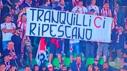 Vicenza, striscione dei tifosi dopo la retrocessione: “Tranquilli ci ripescano”
