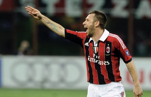 Antonio Cassano, qui con la maglia del Milan nella stagione 2011-2012 | AC Milan News (Getty Images)