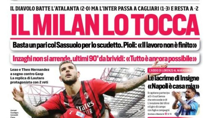 Prima Pagina, Corriere dello Sport: “Il Milan lo tocca. Juve, Dybala saluta”  Prima Pagina