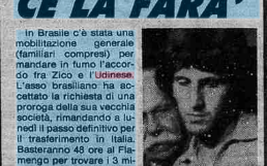 Accadde Oggi 4/6/1983 Mobilitazione in Brasile per Zico