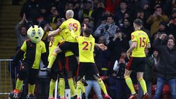 Watford, pareggio all’ultimo secondo contro il Leicester