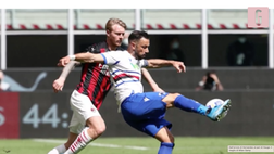 VIDEO Milan-Sampdoria: follia di Theo, Hauge risponde a Quagliarella. Le immagini del match