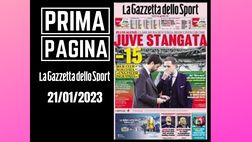 Prima pagina Gazzetta dello Sport: “Juve stangata”