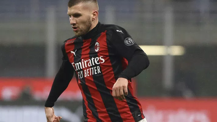 Ante Rebic (attaccante AC Milan), qui durante Milan-Lazio 3-2 (Serie A 2020-2021) | News (Getty Images)