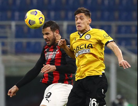 Molina e Theo Hernandez in Milan-Udinesetheo Molina e Theo Hernandez in Milan-Udinesetheo