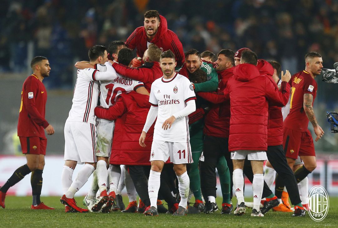  Grande festa per la vittoria del Milan all'Olimpico di Roma (credits: acmilan.com) 