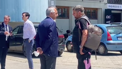 VIDEO Palermo, verso l’Entella: Baldini a colloquio con Sagramola prima della partenza