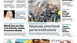 Prima Pagina, Giornale di Sicilia: “Piano rifiuti, gelata europea”