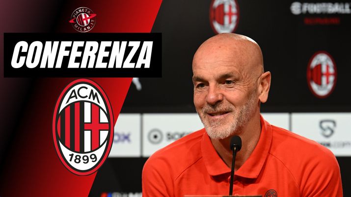 Stefano Pioli allenatore AC Milan conferenza