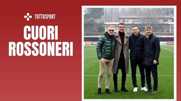 Tassotti Maldini Shevchenko Massara AC Milan Milanello