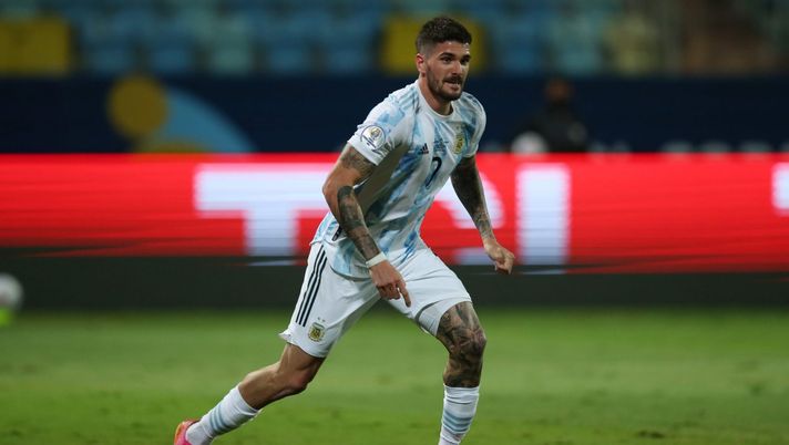 Rodrigo de Paul, calciatore dell'Atletico Madrid, qui con la maglia dell'Argentina (Getty Images) 