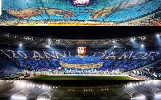 Coreografia derby Lazio contro la Roma Coreografia derby Lazio contro la Roma