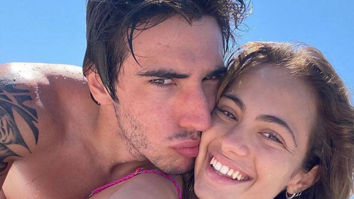 Sandro Tonali in compagnia dell'ex fidanzata Giulia Pastore Sandro Tonali in compagnia dell'ex fidanzata Giulia Pastore