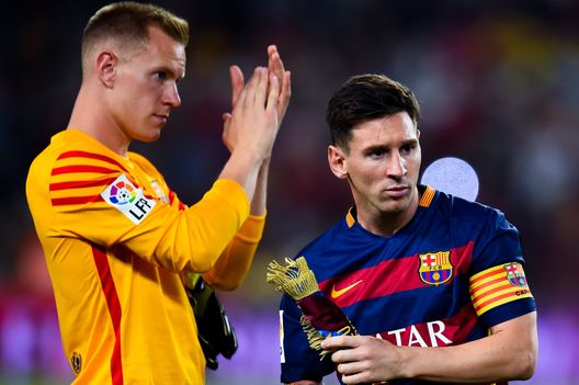 Ter Stegen Messi (getty images) Ter Stegen Messi (getty images)