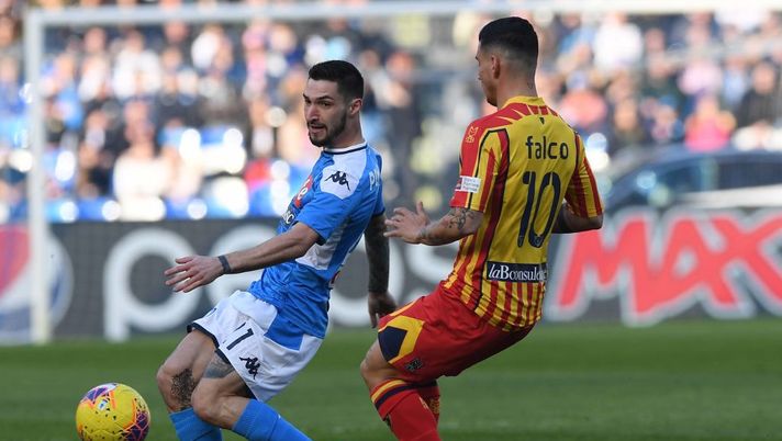 NAPLES, ITALY - FEBRUARY 09: Matteo Politano of Napoli during the Serie A match between SSC Napoli and US Lecce at Stadio San Paolo on February 9, 2020 in Naples, Italy. (Photo by SSC NAPOLI/SSC NAPOLI via Getty Images) NAPLES, ITALY - FEBRUARY 09: Matteo Politano of Napoli during the Serie A match between SSC Napoli and US Lecce at Stadio San Paolo on February 9, 2020 in Naples, Italy. (Photo by SSC NAPOLI/SSC NAPOLI via Getty Images)