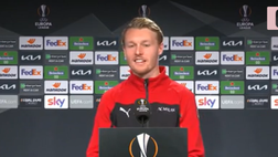 VIDEO Milan-Manchester Utd, Kjaer: “Le parole di Eriksen su di me? Se ha detto qualcosa di male…”