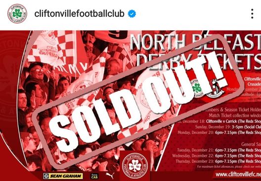 Lo stadio era tutto esaurito per il derby Il Covid blocca il North Belfast derby sul più bello: lo stadio era sold out…- immagine 2