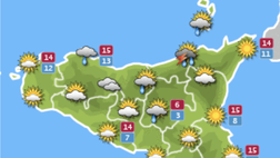 Meteo, Palermo: pioggia e schiarite, le previsioni di martedì 7 dicembre