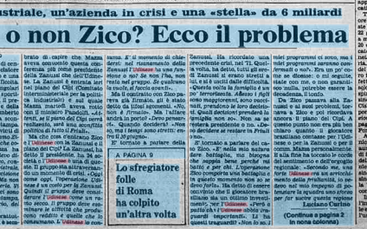 Accadde Oggi: 9/6/1983 Zico o non Zico questo è il problema